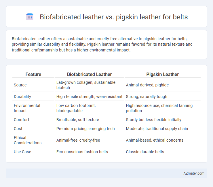 Biofabricated leather vs. pigskin leather for belts - What is The Difference?