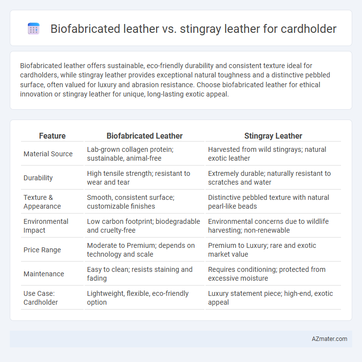 Biofabricated leather vs. stingray leather for cardholder - What is The Difference?