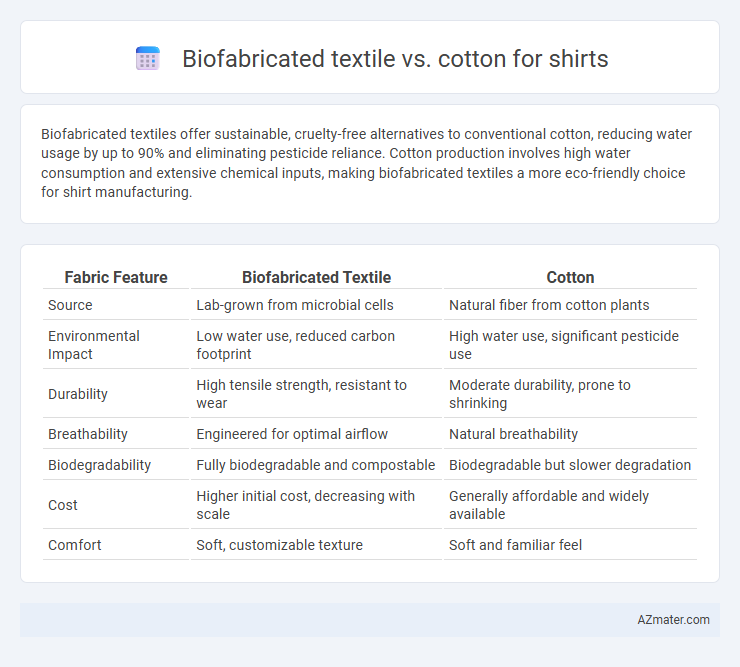 Biofabricated textile vs. cotton for shirts - What is The Difference?