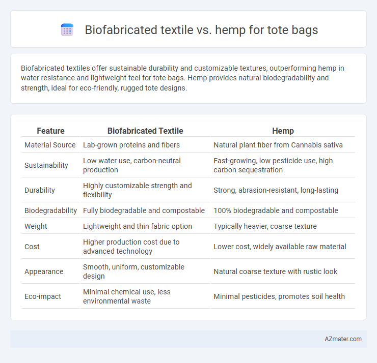 Biofabricated textile vs. hemp for tote bags - What is The Difference?
