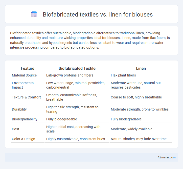 Biofabricated textiles vs. linen for blouses - What is The Difference?