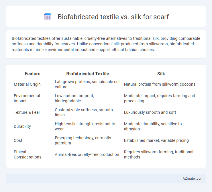 Biofabricated textile vs. silk for scarf - What is The Difference?