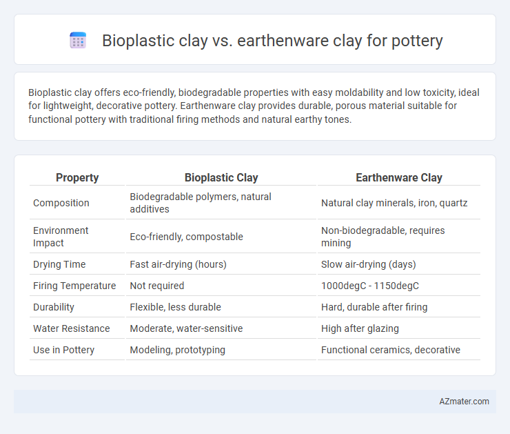 Bioplastic clay vs. earthenware clay for pottery - What is The Difference?