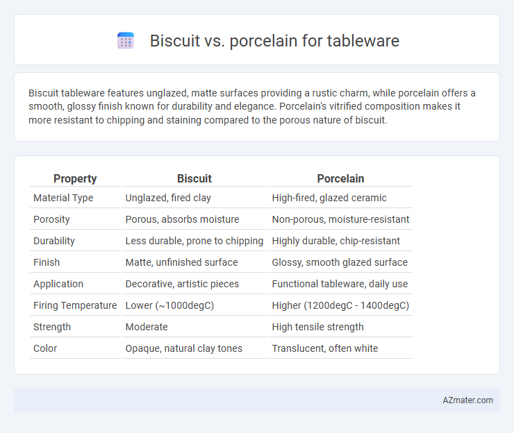 Biscuit vs. porcelain for tableware - What is The Difference?