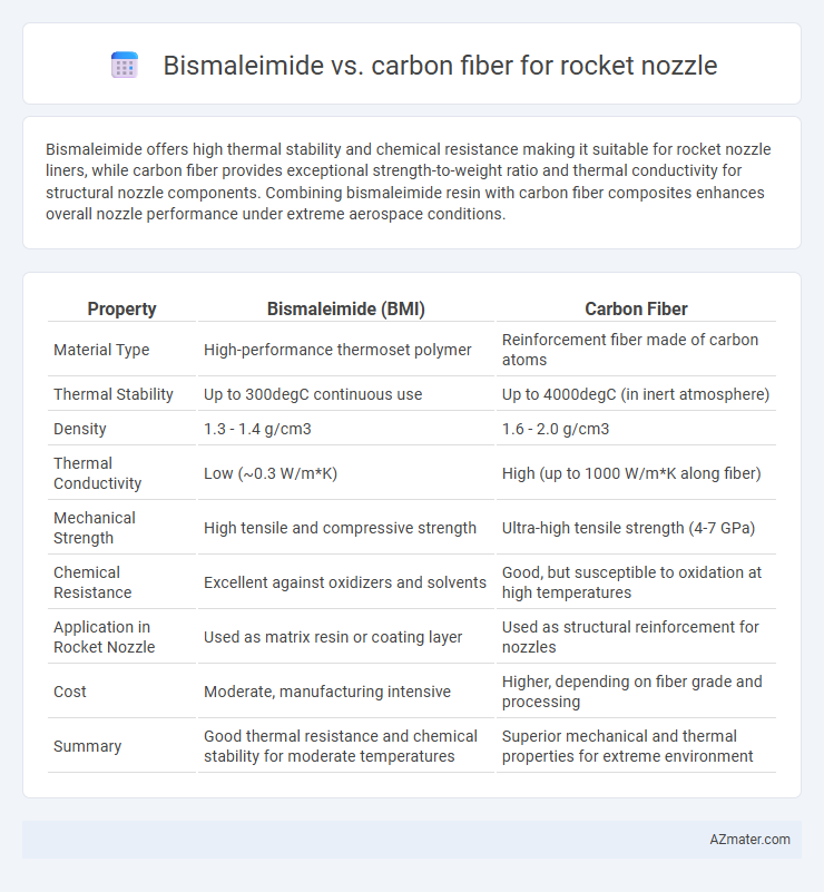 Bismaleimide vs. carbon fiber for rocket nozzle - What is The Difference?
