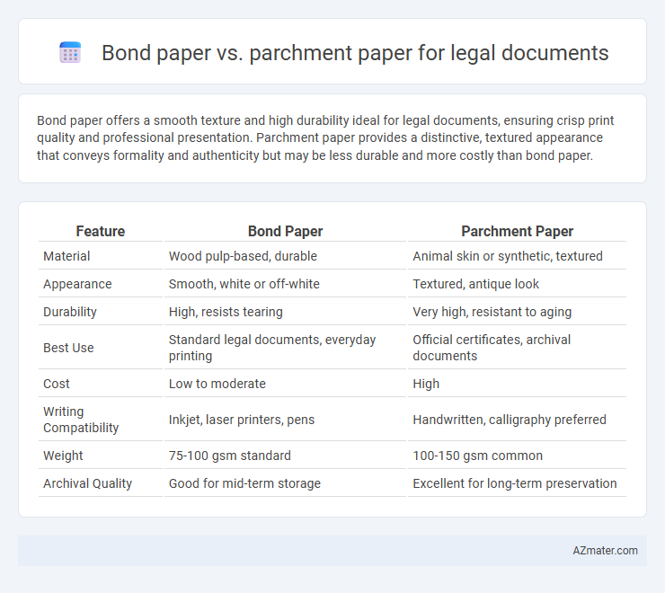 Bond paper vs. parchment paper for legal documents - What is The Difference?