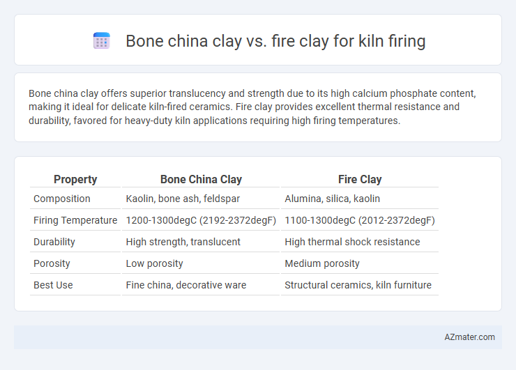 Bone china clay vs. fire clay for kiln firing - What is The Difference?