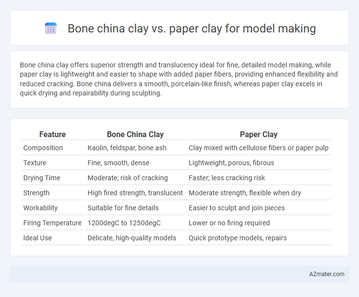 Bone china clay vs. paper clay for model making - What is The Difference?
