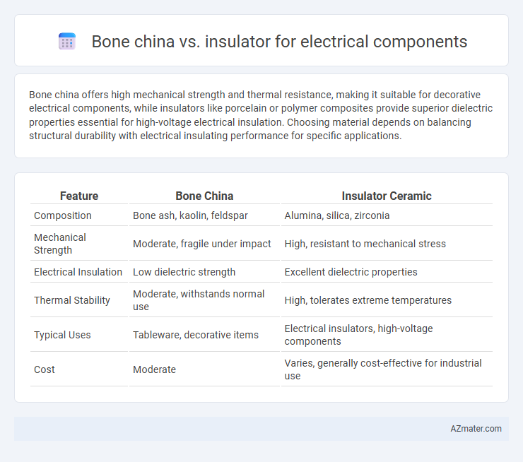 Bone china vs. insulator for electrical components - What is The Difference?