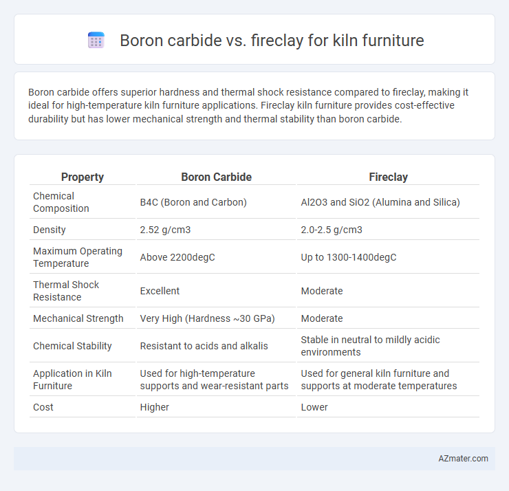 Boron carbide vs. fireclay for kiln furniture - What is The Difference?