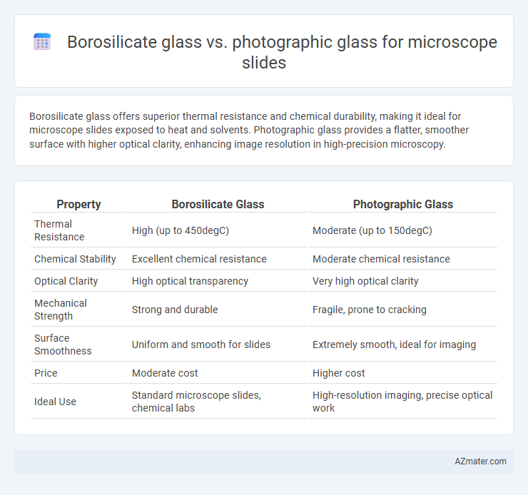 Borosilicate glass vs. photographic glass for microscope slides - What is The Difference?