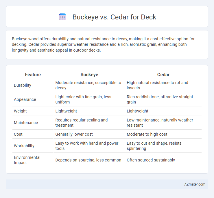 Buckeye vs. Cedar for Deck - What is The Difference?