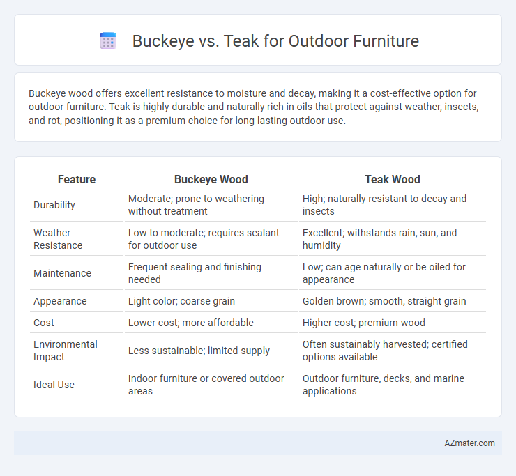 Buckeye vs. Teak for Outdoor Furniture - What is The Difference?