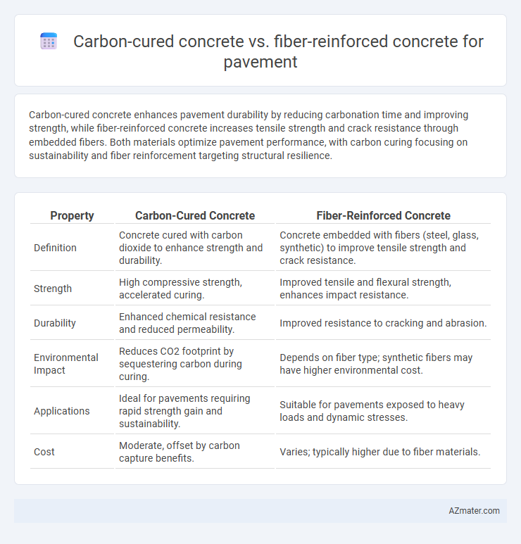 Carbon-cured concrete vs. fiber-reinforced concrete for pavement - What is The Difference?