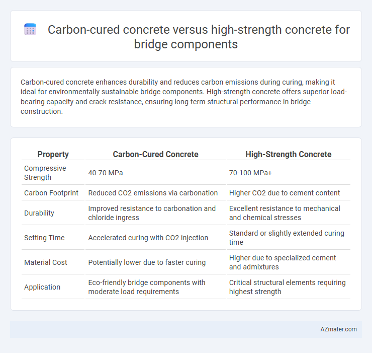 Carbon-cured concrete versus high-strength concrete for bridge components - What is The Difference?