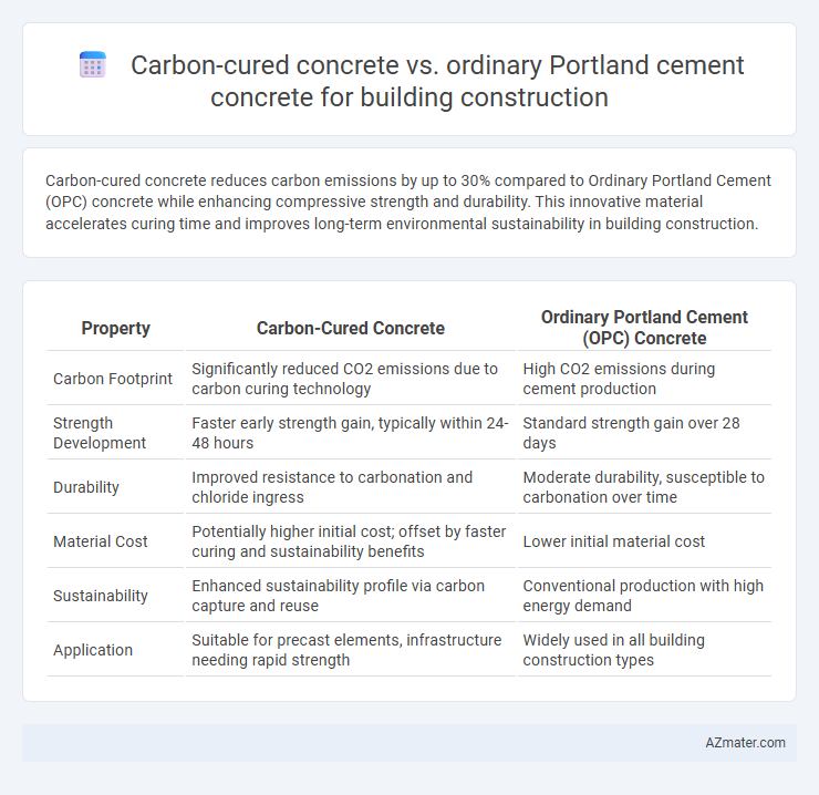 Carbon-cured concrete vs. ordinary Portland cement concrete for building construction - What is The Difference?