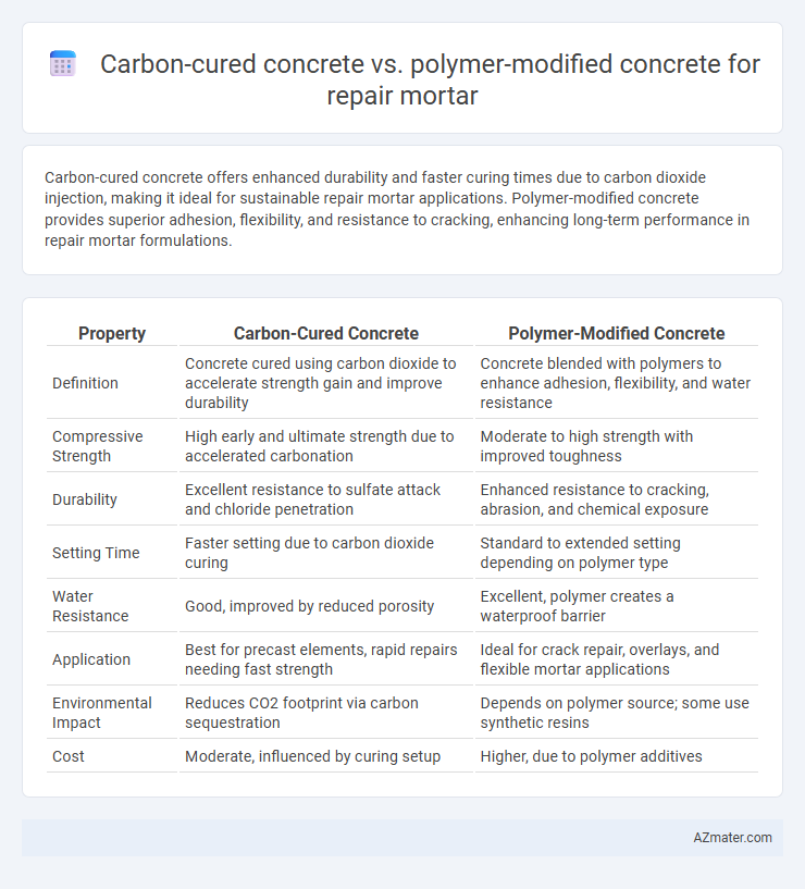 Carbon-cured concrete vs. polymer-modified concrete for repair mortar - What is The Difference?