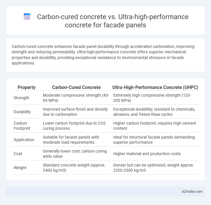 Carbon-cured concrete vs. Ultra-high-performance concrete for facade panels - What is The Difference?