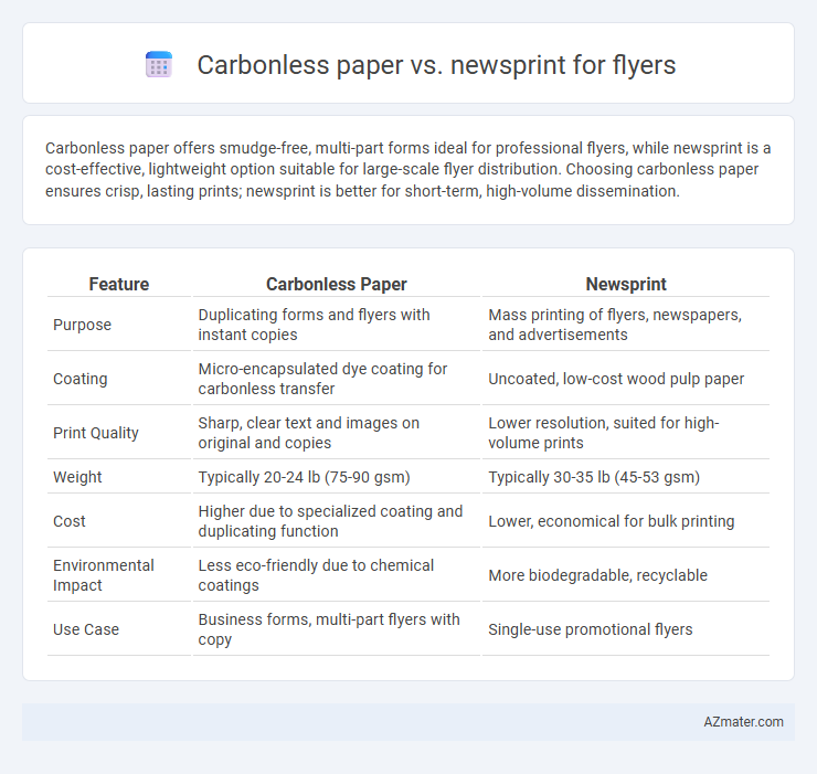 Carbonless paper vs. newsprint for flyers - What is The Difference?