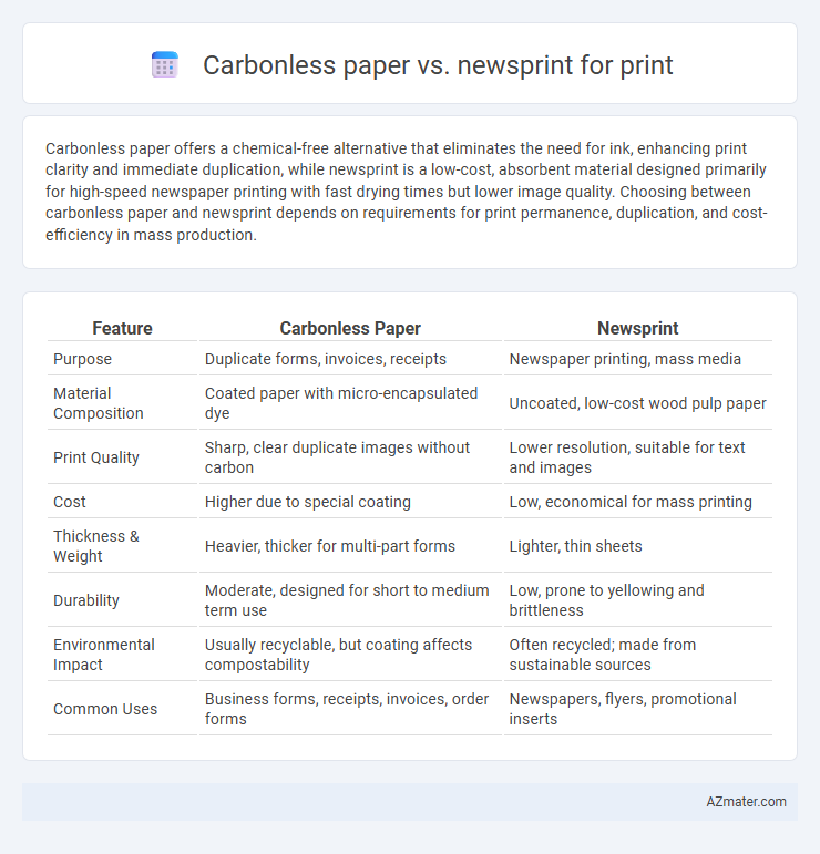 Carbonless paper vs. newsprint for print - What is The Difference?