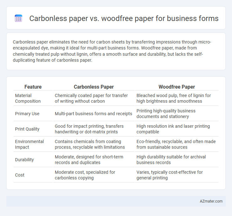 Carbonless paper vs. woodfree paper for business forms - What is The Difference?