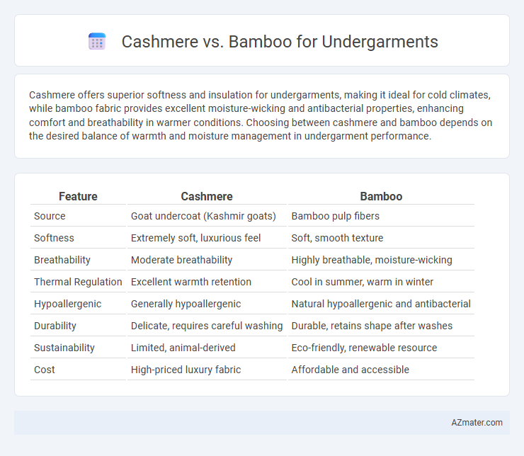 Cashmere vs. Bamboo for Undergarments - What is The Difference?