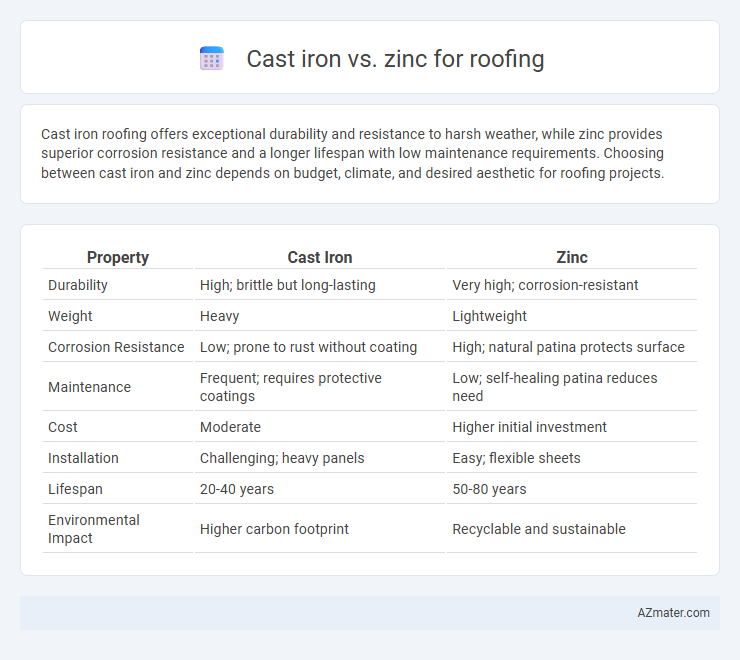 Cast iron vs. zinc for roofing - What is The Difference?