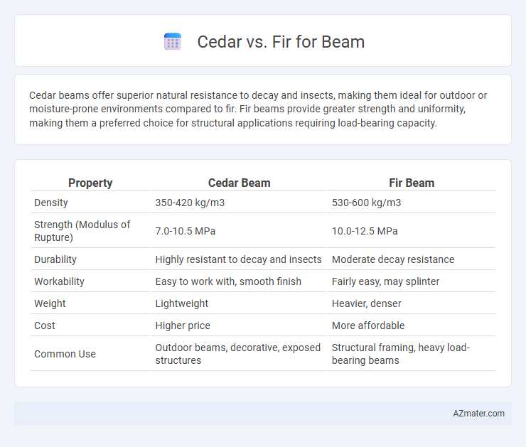 Cedar vs. Fir for Beam - What is The Difference?