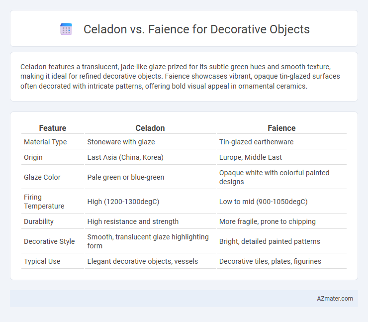 Celadon vs. Faience for Decorative Objects - What is The Difference?