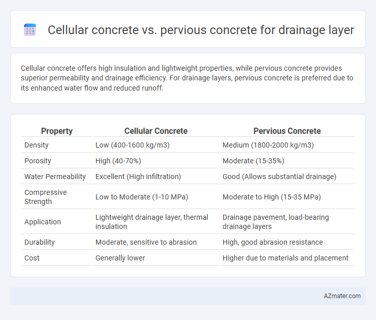 Cellular concrete vs. pervious concrete for drainage layer - What is The Difference?