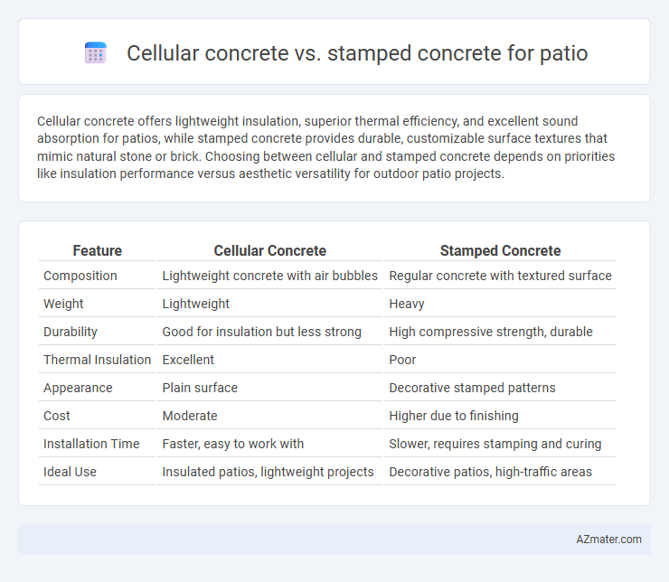 Cellular concrete vs. stamped concrete for patio - What is The Difference?