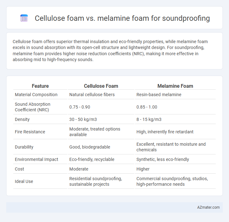 Cellulose foam vs. melamine foam for soundproofing - What is The Difference?