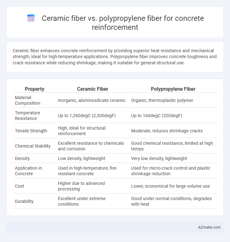 Ceramic fiber vs. polypropylene fiber for concrete reinforcement - What is The Difference?