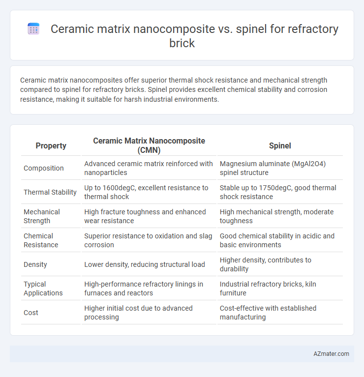 Ceramic matrix nanocomposite vs. spinel for refractory brick - What is The Difference?
