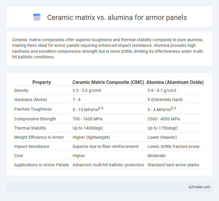 Ceramic matrix vs. alumina for armor panels - What is The Difference?