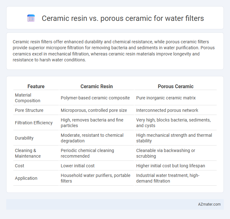 Ceramic resin vs. porous ceramic for water filters - What is The Difference?
