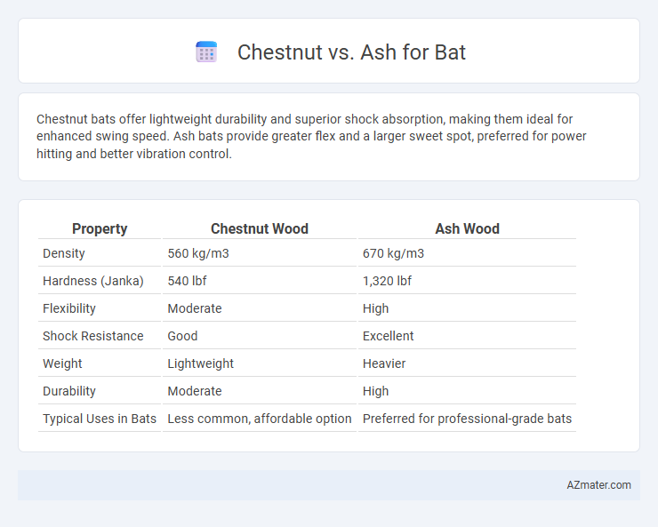 Chestnut vs. Ash for Bat - What is The Difference?