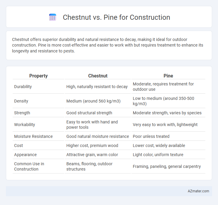 Chestnut vs. Pine for Construction - What is The Difference?