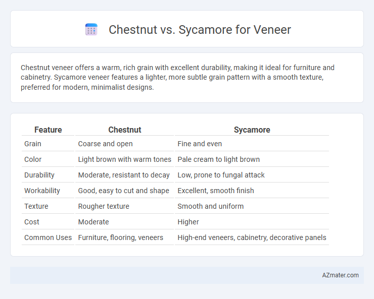 Chestnut vs. Sycamore for Veneer - What is The Difference?