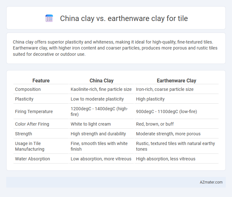 China clay vs. earthenware clay for tile - What is The Difference?