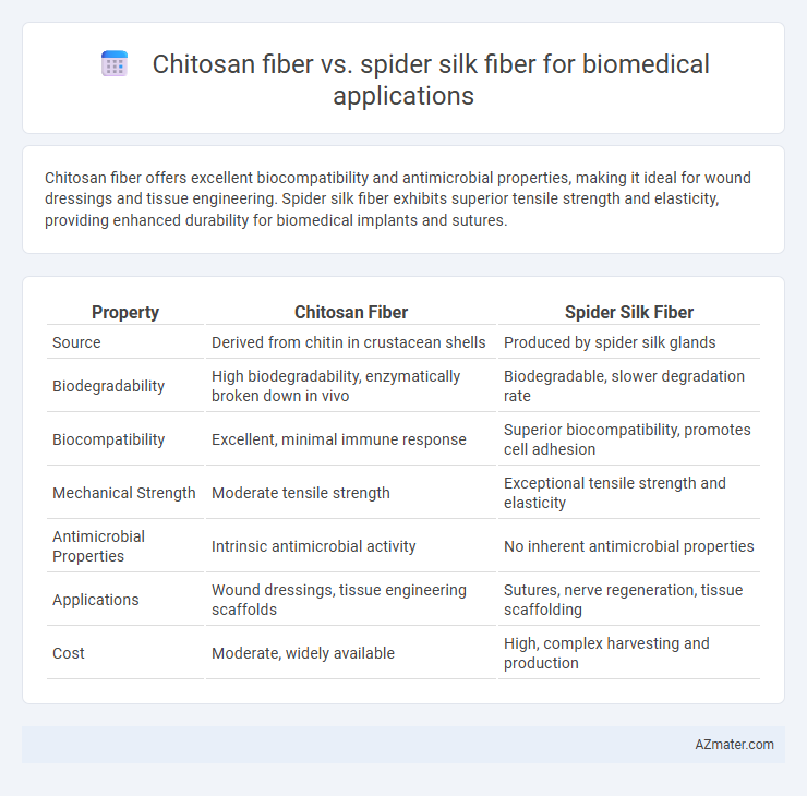 Chitosan fiber vs. spider silk fiber for biomedical applications - What is The Difference?