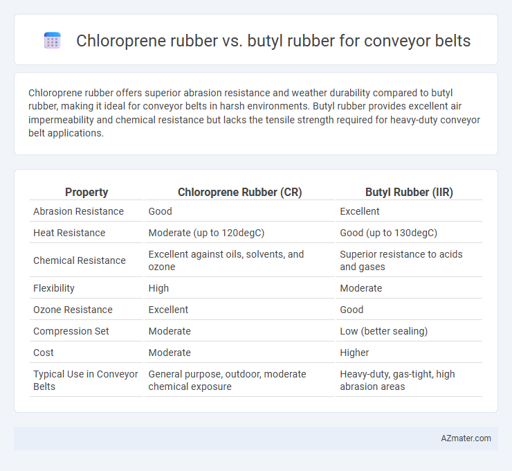 Chloroprene rubber vs. butyl rubber for conveyor belts - What is The Difference?