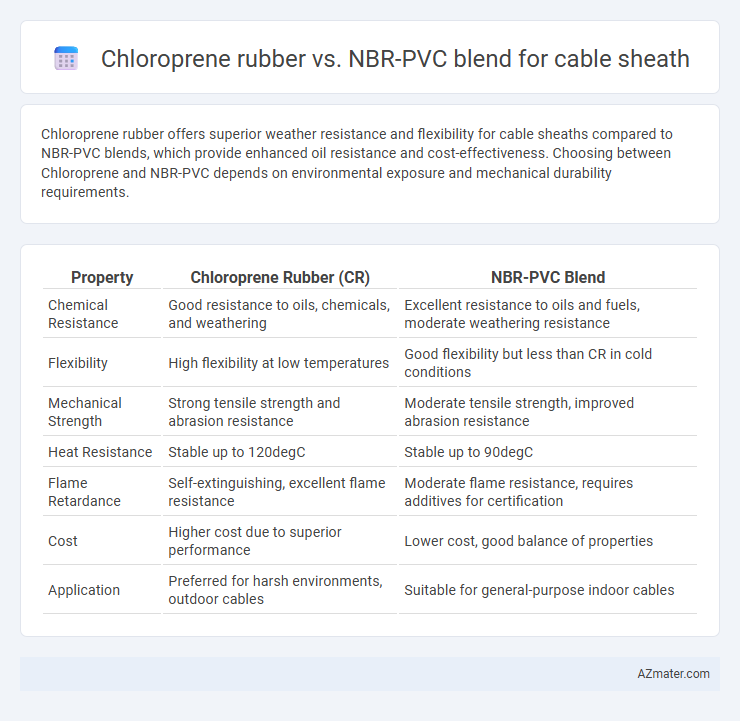 Chloroprene rubber vs. NBR-PVC blend for cable sheath - What is The Difference?
