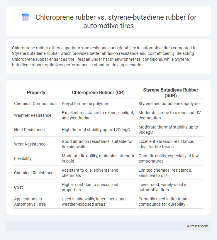 Chloroprene rubber vs. styrene-butadiene rubber for automotive tires - What is The Difference?