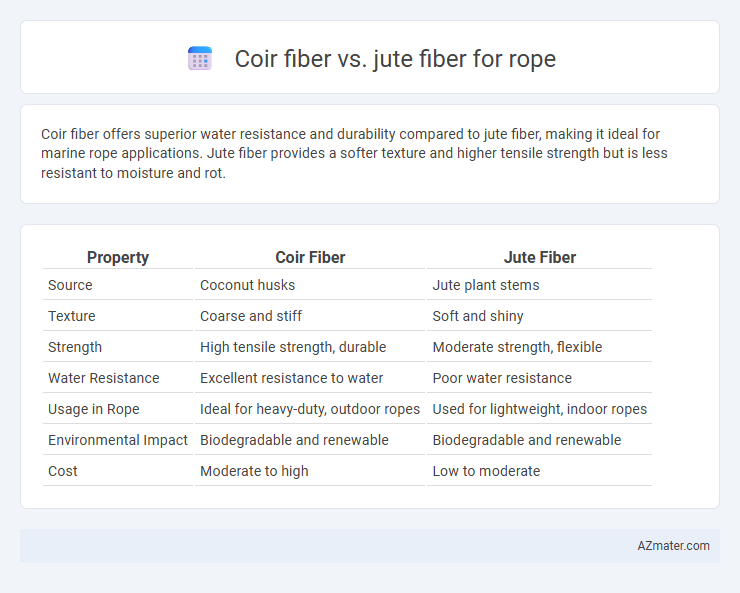 Coir fiber vs. jute fiber for rope - What is The Difference?