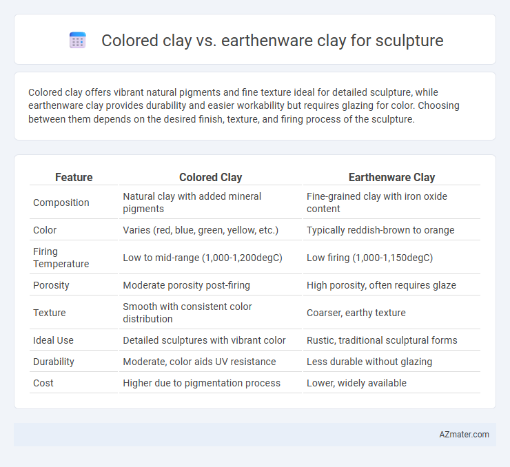 Colored clay vs. earthenware clay for sculpture - What is The Difference?