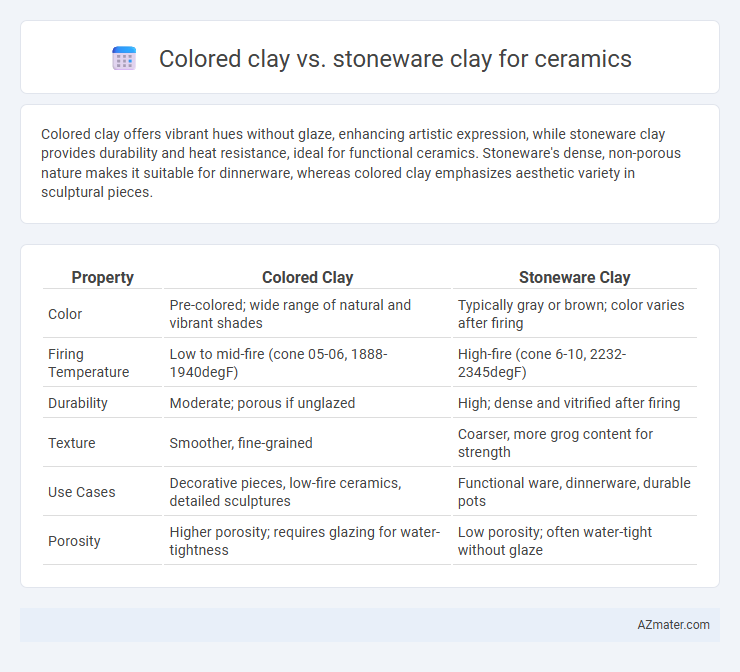 Colored clay vs. stoneware clay for ceramics - What is The Difference?