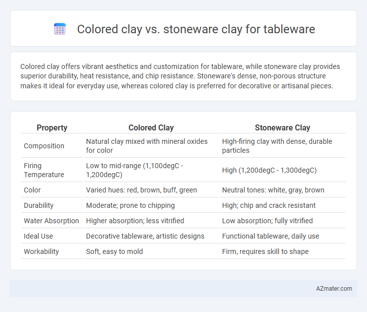 Colored clay vs. stoneware clay for tableware - What is The Difference?