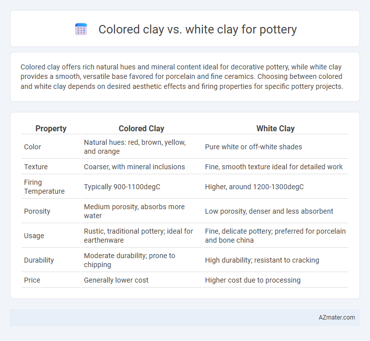 Colored clay vs. white clay for pottery - What is The Difference?