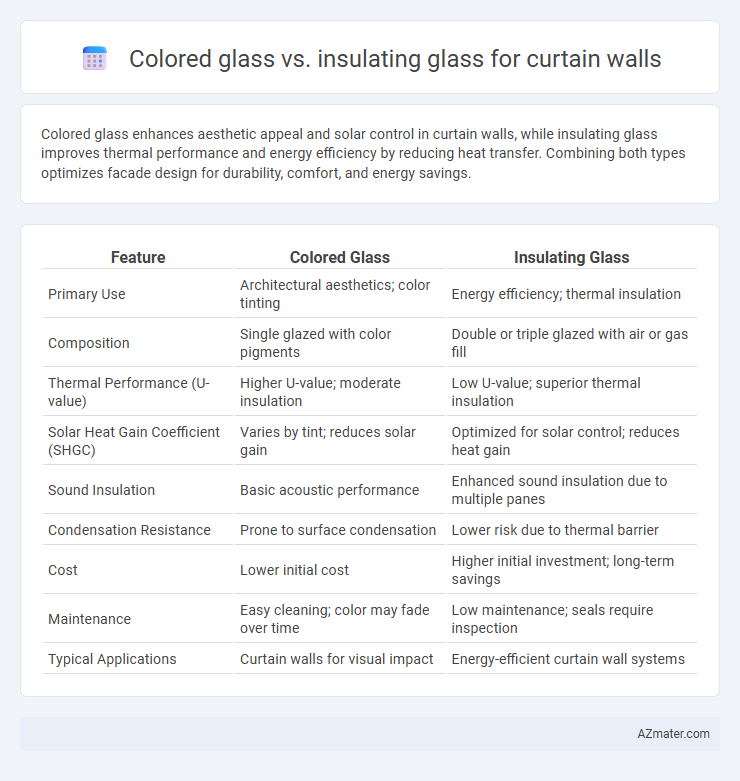 Colored glass vs. insulating glass for curtain walls - What is The Difference?